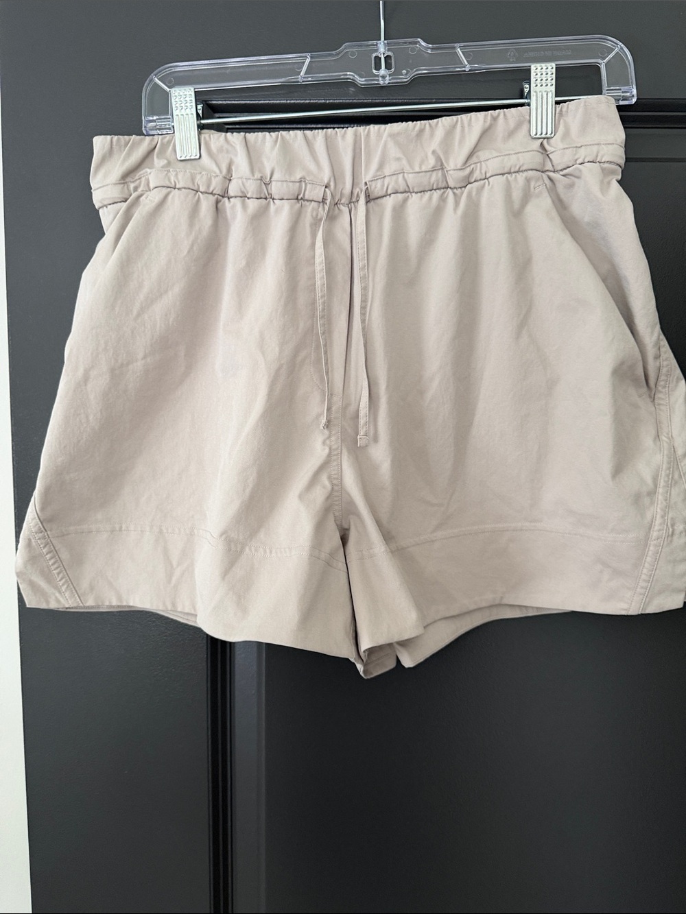 lululemon athletica Light Beige Drawstring Athletic Shorts